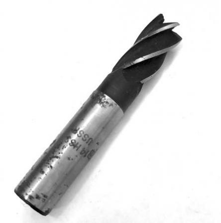 Фреза концевая 14,0 мм, ц/х, Р6М5, 5 перая, 83/26 мм, ГОСТ 17025-71, тип 2, СССР.